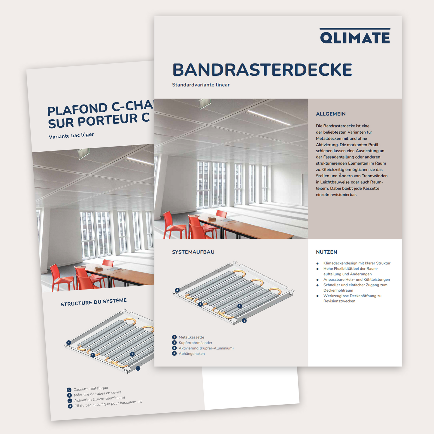 Datenblatt Bandrasterdecke
