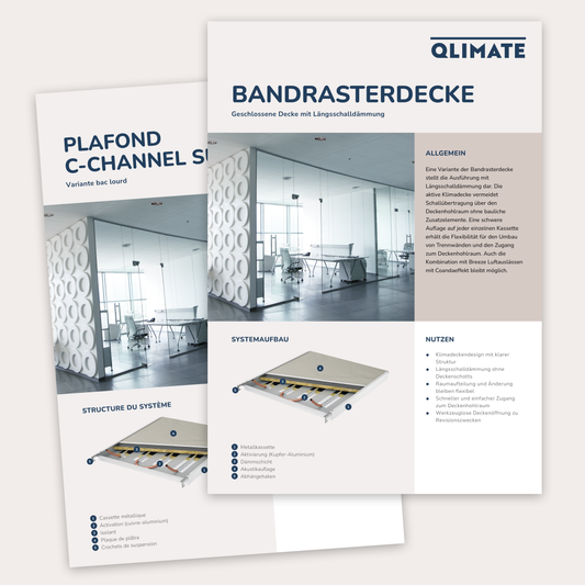 Datenblatt Bandrasterdecke