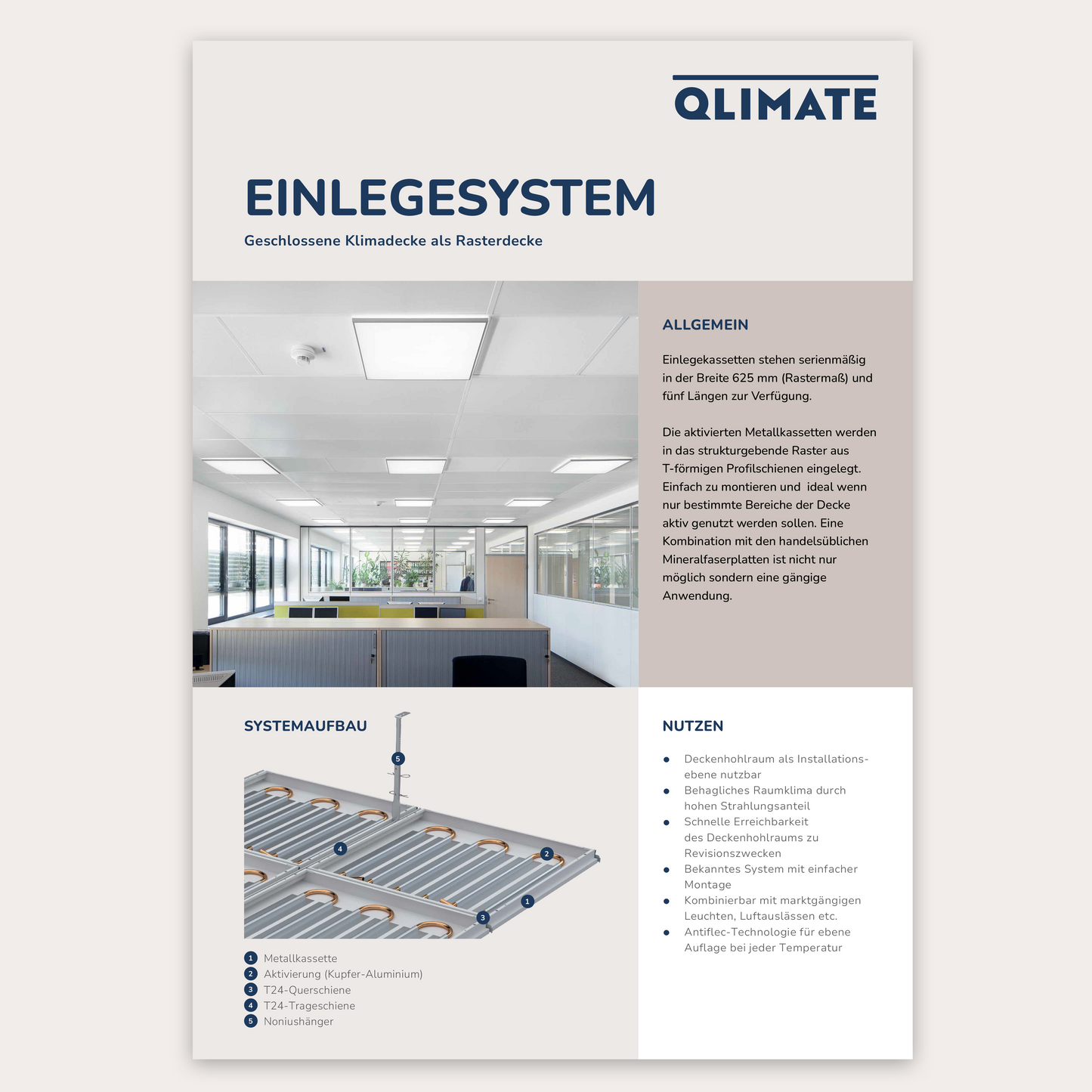 Datenblatt Einlegesystem